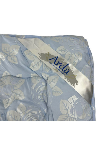 Одеяло полуторное закрытое Цветок 20362 150х210 см голубое Arda (364753441)