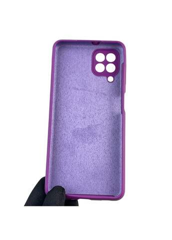 Чохол для Galaxy A22 4G (SM-A225F) силіконовий з мікрофіброю нековзний на самсунг а22 4г фіолетовий Samsung (366387183)
