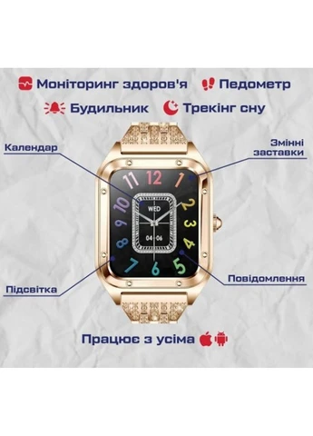 Жіночий розумний смарт годинник Smart Flower + 2 ремінці (Рожевий) UWatch (314483052)