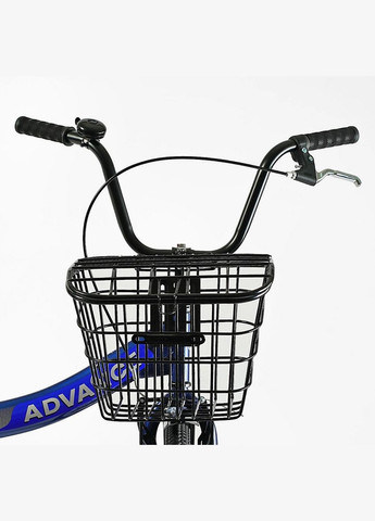 Велосипед складний 24``AD-24003 Advance одношвидкісний, складана сталева рама 14``, кошик, багажник (6800065240038) Corso (326098294)