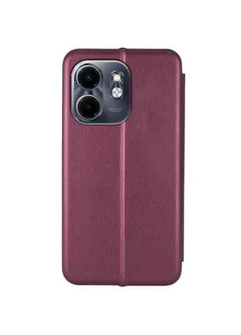 Чехол-книжка для Infinix Smart 9 4G / Hot 50i искусственная кожа бордовый с функцией подставки No Brand (402067061)