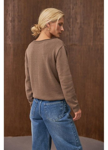 Кавовий джемпер 2892 кремовий Triko Bakh