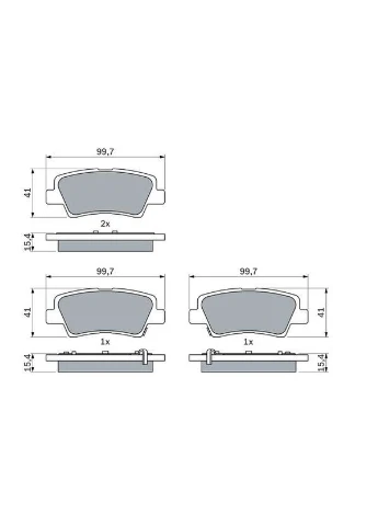 Гальмівні колодки дискові Bosch (390276632)