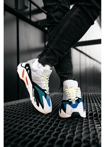 Комбіновані кросівки чоловічі adidas yeezy boost 700 v1 wave runner solid адідас ізі буст демісезон No Brand