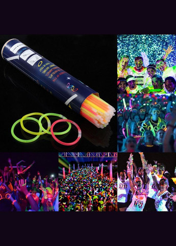 Светящиеся неоновые палочки ХИС глоустик браслеты 100 шт, Sofun glow stick Bambi (328263029)