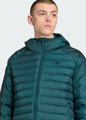 Зелена демісезонна куртка synthetic hooded jacket adidas