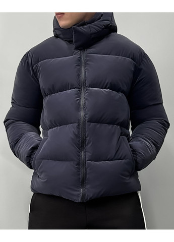 Синя зимня куртка з оксамитової плащової тканини Seventy.Eight