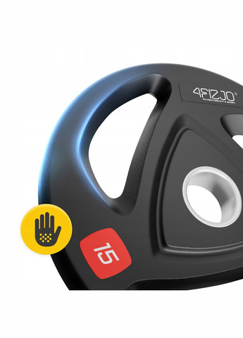 Диск олимпийский 2 x 15 кг 51 мм металлический, прорезиненный Black () 4FIZJO P-5905973401272 (342758186)