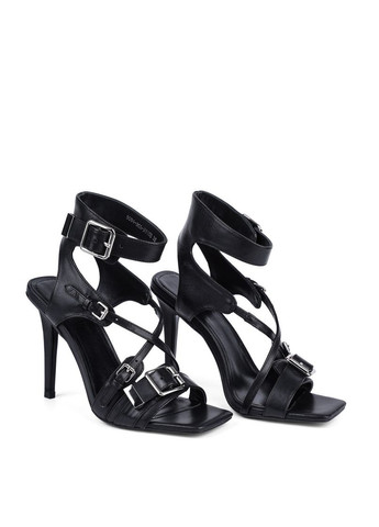 Жіночі Босоніжки 5094-303-N1168 Чорний Шкіра MIRATON (330179920)