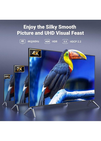 HDMI-сплиттер 2.0 1*4 Splitter (UGR-90514) Ugreen CM570 (362219417)