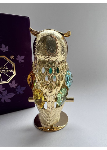 Фигурка со стразами Swarovski Сова 8 см 160437 Crystocraft (370368913)
