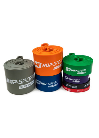 Резинка для фітнесу 16-39кг HS-L032RR фіолетова Hop-Sport (361952091)