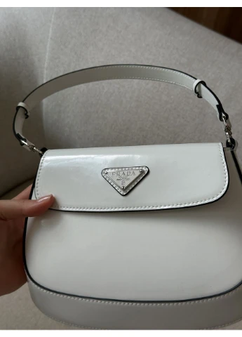 Сумка жіноча Cleo Lacquered Leather Mini Bag White No Brand (367610021)