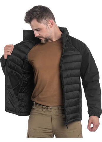 Черная демисезонная куртка neutron hybrid jacket black Pentagon
