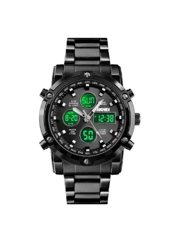 Мужские наручные часы 1389BK watch (Black - Black) Skmei (322334034)