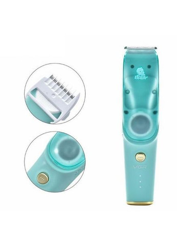 Машинка для стрижки дітей та немовлят з вологозахистом IPX7 безшумний тример з трьома насадками (MS201) VGR (361029164)