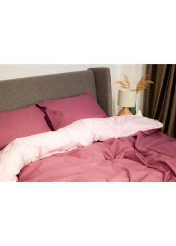 Сімейний комплект постільної білизни Ранфорс з наволочками 50*70 см, 115 гр/м2 Pink Fog Рожевий (18840150215) ТЕП (365963304)