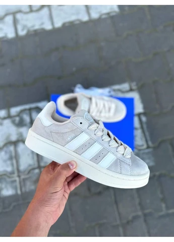 Белые летние кроссовки adidas campus 00s beige white адидас кампус No Brand