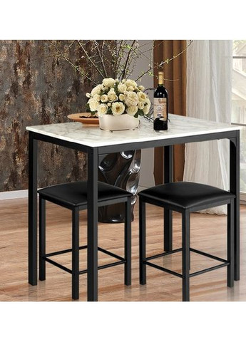 Комплект мебели Venni барный стол с табуретом 2 шт Costway (362027988)