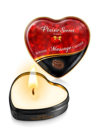 Масажна свічка серце Chocolate 35 мл CherryLove Plaisirs Secrets (282709363)