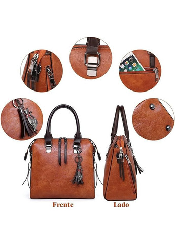 Набор женских сумок 4 в 1 Divina (сумка, клатч, картхолдер, косметичка) Orange Italian Bags (289872487)