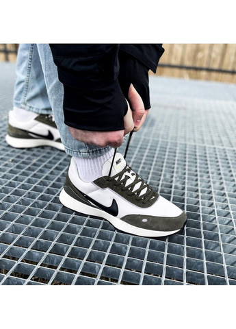 Білі Осінні кросівки чоловічі nike waffle khaki найк No Brand
