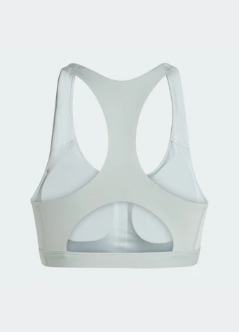 Зелений бра optime essentials workout medium support adidas поліестер