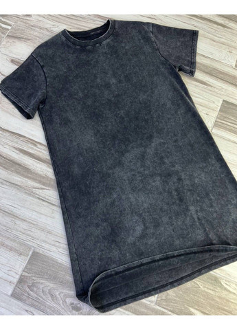 Чорна сукня-футболка жіноча a-n 2666-1 тай-дай оверсайз No Brand