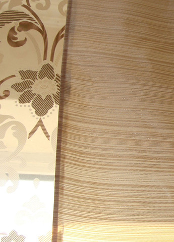 Комплект панельних штор і тюль 7шт карниз 250см оливкові (21_3т) Firanka Exclusive (371143136)