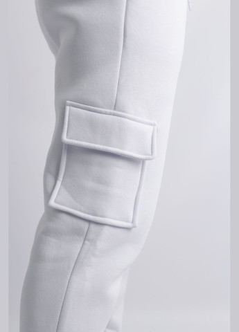 Штани чоловічі з тринитки на флісі "Cose" білі Intruder (359378624)