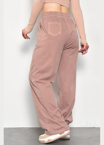Штани жіночі розкльошені напівбатальні пудрового кольору Let's Shop (278274332)