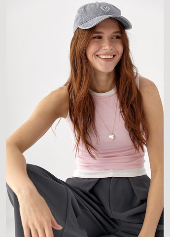 Трикотажная двойная майка Lurex — 336678776