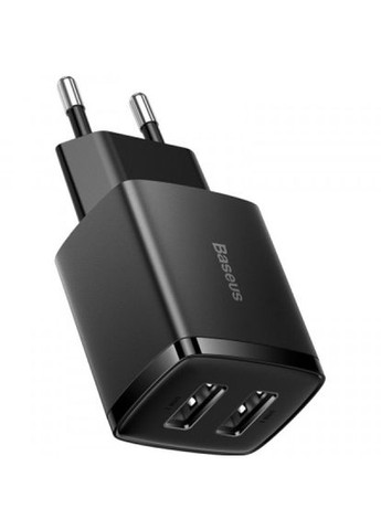 Зарядний пристрій (CCXJ010201) Baseus compact charger 2u black (268147367)