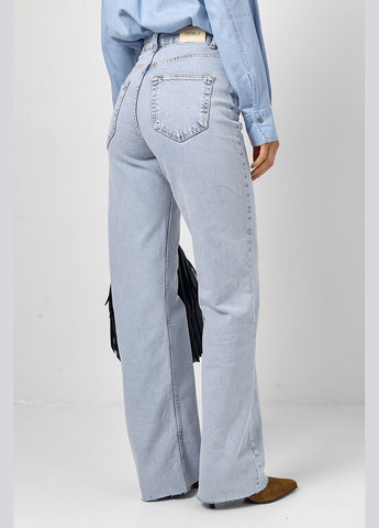 Джинсы Straight прямого кроя с необработанным низом Lurex - (319311903)