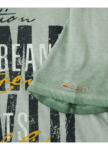 Оливковая футболка-футболка мужская для мужчин Camp David