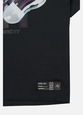 Графитовая летняя футболка с коротким рукавом для мальчика цвет графитовый cb-00271370 Beneti