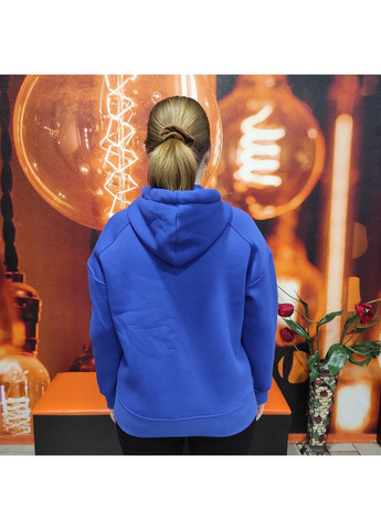 Толстовка женская теплая на флисе молния карманы М синяя AKSAN (354332011)