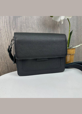 Шкіряна міні сумочка клатч на плече з тисненням чорна (sku_1695) No Brand (330576504)