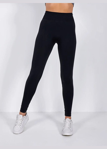 Легінси жіночі безшовні спортивні з пуш-ап 18723 S чорні Fashion (336874025)