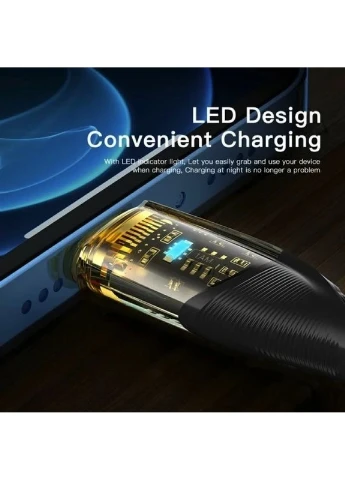 Кабель Design USB Charging Cable Type C to Lightning 1m black (EXCTL-XJ01-P) (EXCTL-XJ01-P) Essager Interstellar Transparent (361346843)