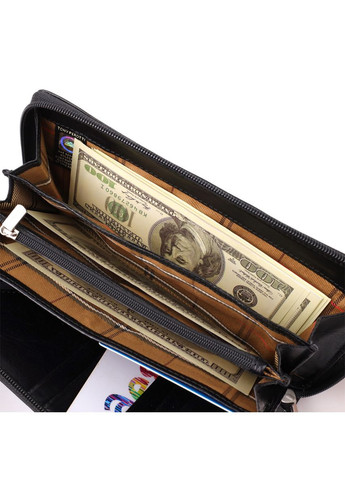 Чоловічий клатч на одне відділення з гладкої натуральної шкіри 20860_1 (9770 nero) Чорний Tony Perotti (362417510)