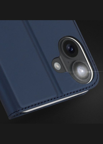 Чехол-книга с карманом для визиток для iPhone 16 Night Blue Dux Ducis (341485500)