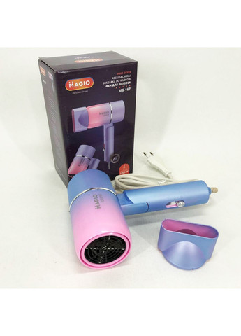 Фен MG-167, Электрический фен для сушки волос, Легкий профессиональный фен, Женский фен для волос Magio (372600797)