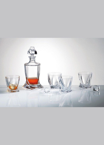 Набор для виски (графин со стаканами) Quadro (99999/99A44/480) Bohemia (334005473)