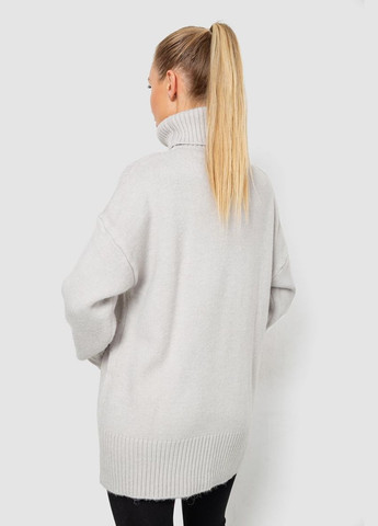 Светло-серый свитер - гольф женский шерстяной,, 244r2050 Ager