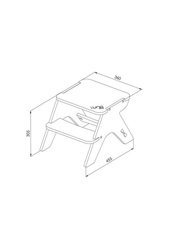 Ступени детские Luna Toys Серые LunaToys (306552684)