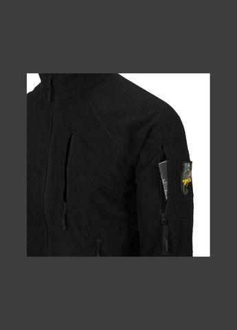 Куртка тактическая Флисовая на замке Черная ALPHA TACTICAL JACKET - GRID FLEECE XL BLACK (BL-ALT-FG-01-B06-XL) Helikon-Tex (292132278)
