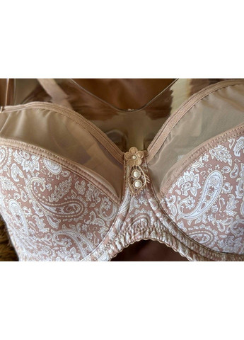 Пудровий бюстгальтер з тонким поролоном 12781 пудровий Lanny Mode