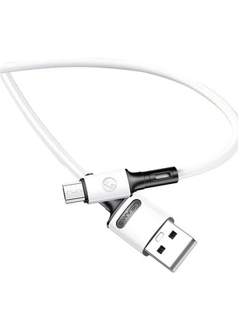Кабель US-SJ435 USB - Micro USB, 1 м, Білий (SJ435USB01), USB 2.0, вилка-вилка USAMS (378062651)