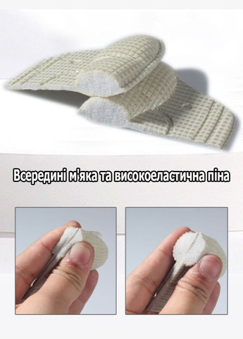 М'які накладки на задник кросівок для зменшення розміру та від натирань білого кольору 3мм No Brand (314808504)